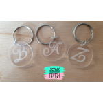 Acryl sleutelhanger met gravering